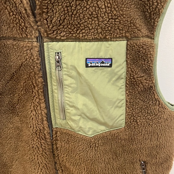 Patagonia Men’s Classic Retro X Vest Fleece Full Zip Green Size XL - Picture 2 of 9